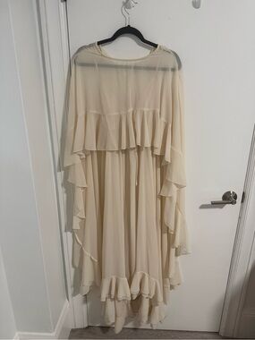 Ontre Cream Ruffle Women’s Dress